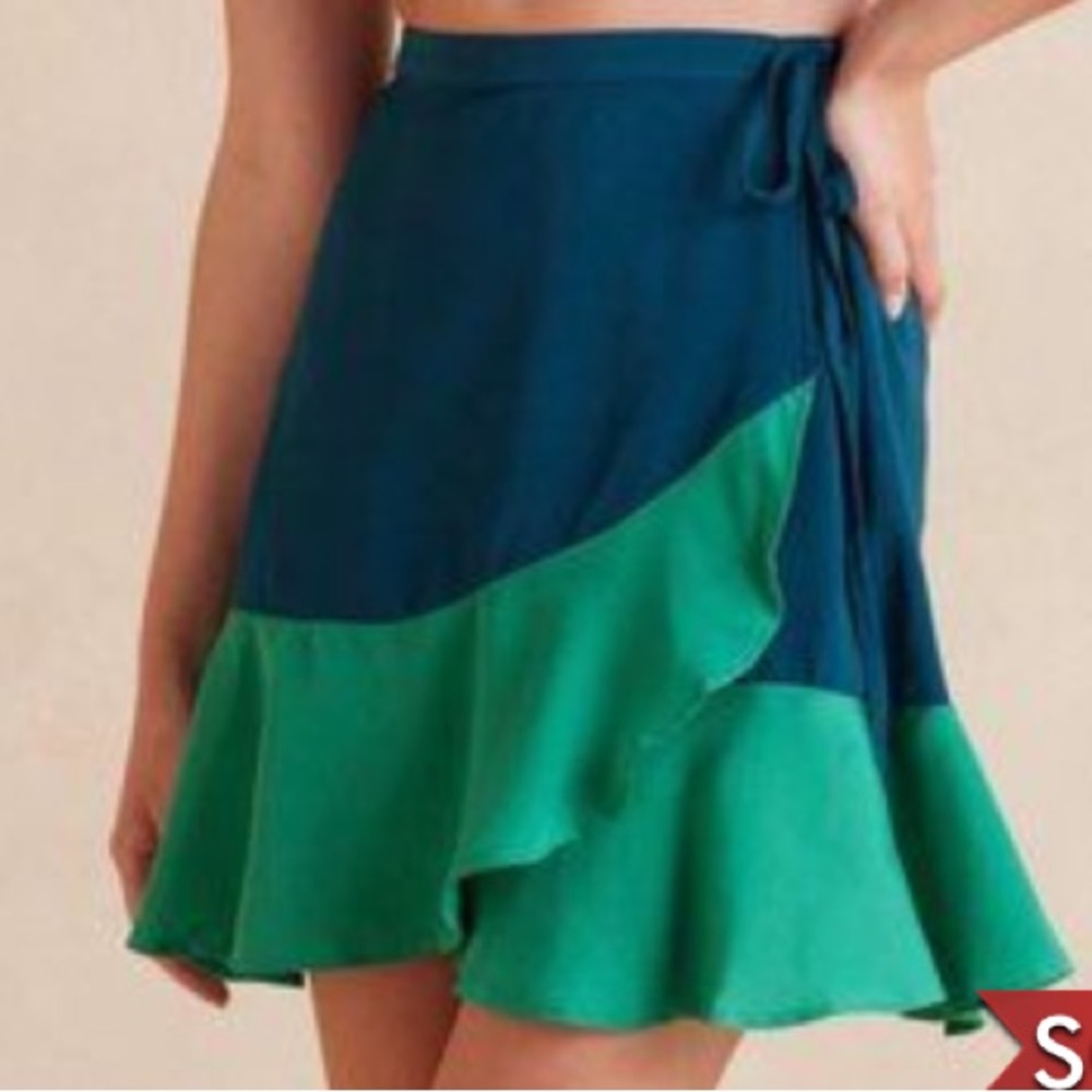 Summersalt Blue and Green Skirt